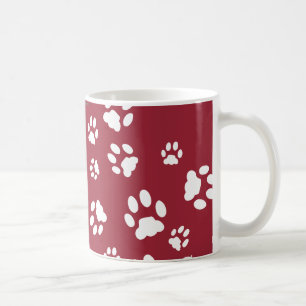 Customisable Paw Prints Coffee Mug