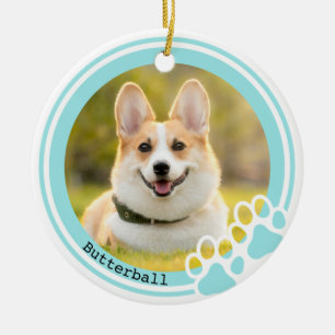 Customisable Pawprint Pet Ornament