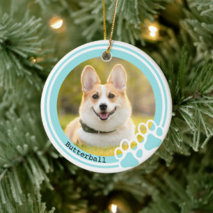 Customisable Pawprint Pet Ornament