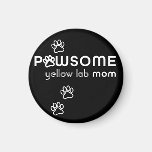 Customisable Pawsome Dog Mum Car Magnet