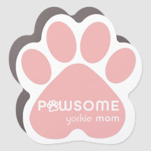 Customisable Pawsome Dog Mum Car Magnet