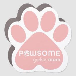 Customisable Pawsome Dog Mum Car Magnet