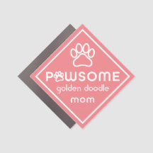 Customisable Pawsome Dog Mum Pink Diamond