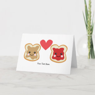 Customisable PB & J Holiday Card