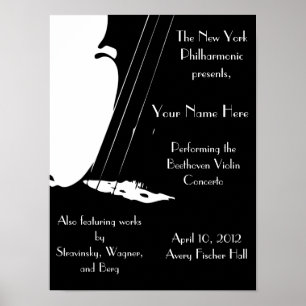 Customisable Performance Poster 12x16