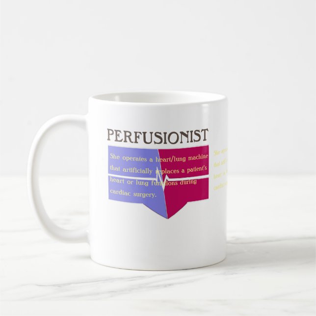 Customisable Perfusionist definition Coffee Mug (Left)