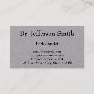 Customisable Periodontist Business Card