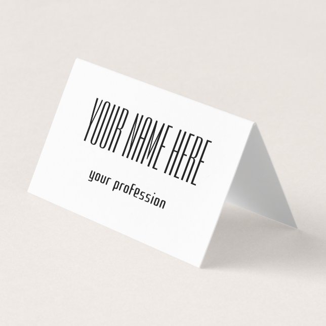Customisable personal business card (Front)