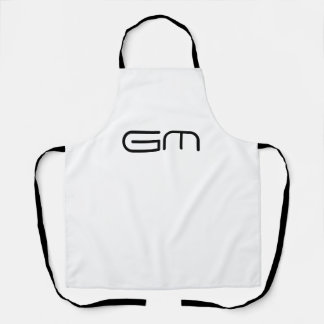 Customisable personal elegant initials apron