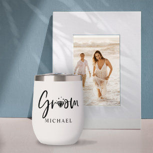 Customisable personal Groom and Bride Water Bottle