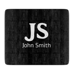 Customisable personal initials cutting board