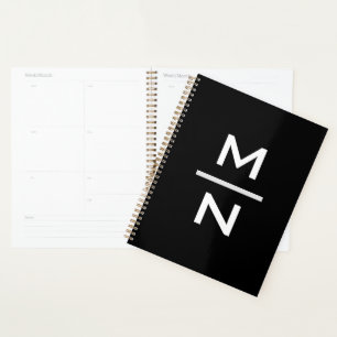 Customisable personal monogram planner