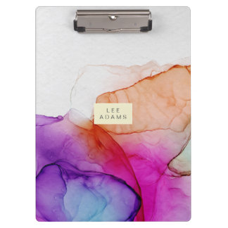 Customisable Personal Name Contemporary Design Clipboard