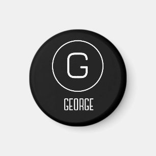 Customisable personal name logo magnet