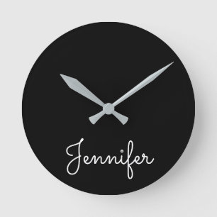 Customisable personal name, Personal name Round Clock