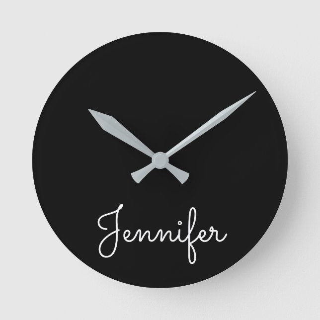 Customisable personal name, Personal name Round Clock (Front)