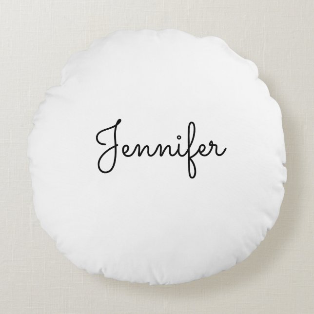 Customisable personal name, Personal name Round Cushion (Front)
