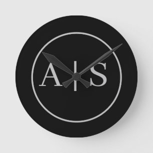 Customisable personal name round clock