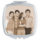 Customisable personal photo compact mirror