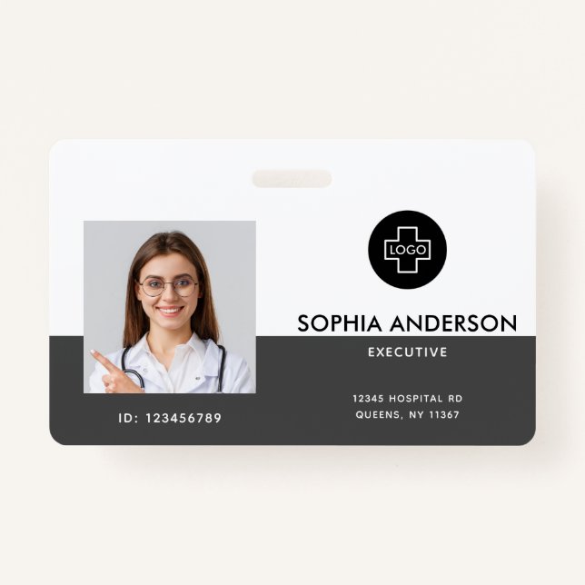 Customisable Personalised Corporate Employee ID  ID Badge (Front)