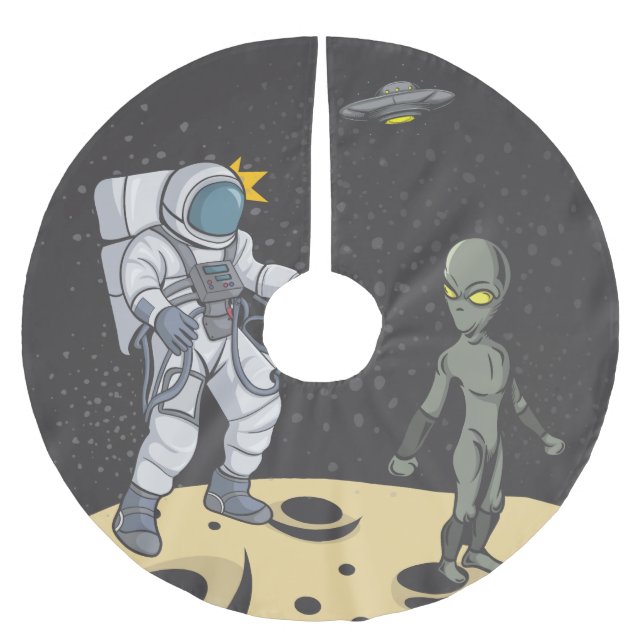 Customisable, Personalised, Custom Gift, Gift Idea Brushed Polyester Tree Skirt (Front)