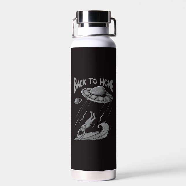 Customisable, Personalised, Custom Gift, Gift Idea Water Bottle (Back)