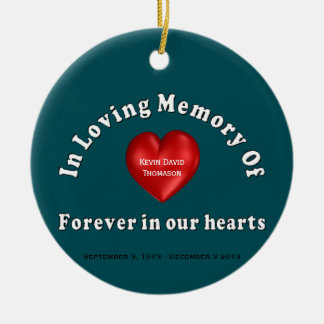 Customisable Personalised Memorial Ceramic Tree Decoration