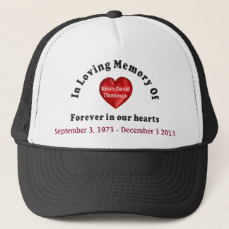 Customisable Personalised Memorial Trucker Hat