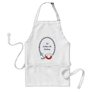 Customisable, Personalised Nautical Design Aprons
