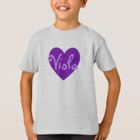 Customisable Personalised Purple Heart Shape