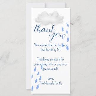 Customisable, Personalised Thank You Card