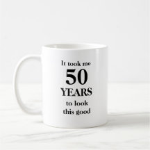 Customisable personalizable 50TH birthday Mug