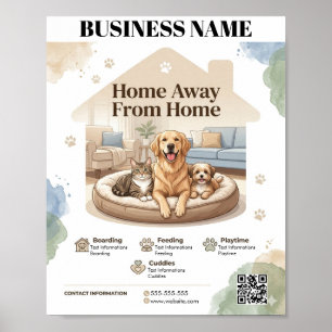 Customisable Pet Boarding and Dog Daycare Poster