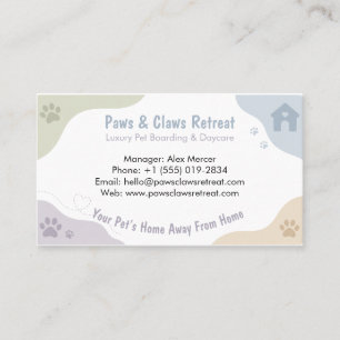Customisable Pet Boarding   Pet Hotel  Business Card
