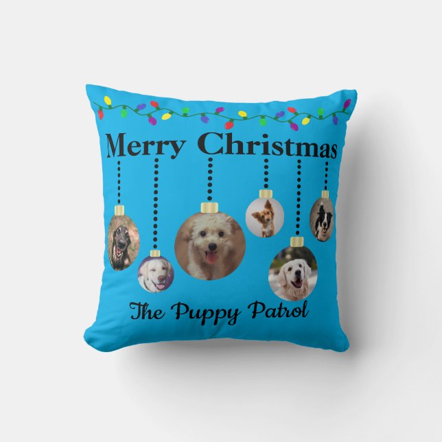 Customisable Pet Christmas Ornament Pillow (Front)