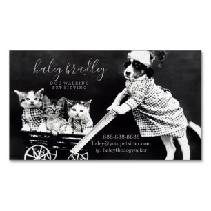 Customisable Pet Dog Cat Sitting Business Card 