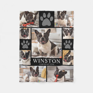 Customisable Pet Dog Memorial Photo Keepsake Fleece Blanket