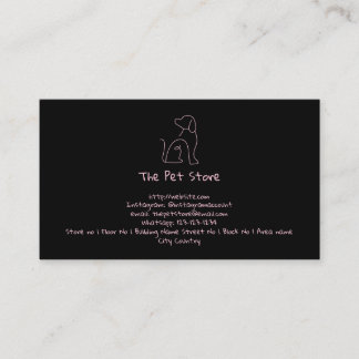 Customisable Pet/ Dog themed Business card