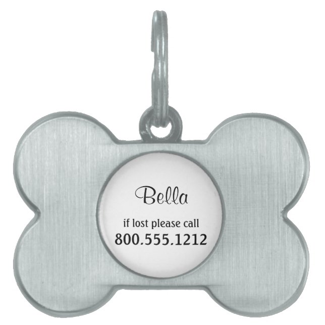 Customisable Pet Identity Tag (Front)