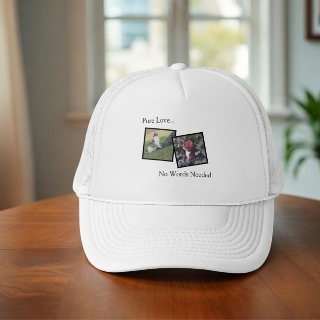 Customisable Pet Lover Photo Hat (Fully customizable hat with photos for pet lovers)
