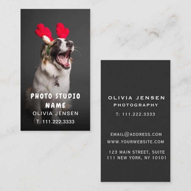 Customisable Pet Photography business card (Front/Back)