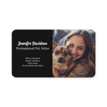 Customisable Pet Sitter Business Card 