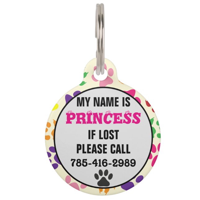 Customisable Pet Tag (Front)