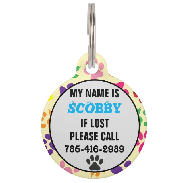 Customisable Pet Tag (Front)