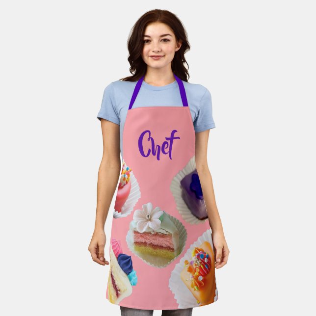Customisable 'Petit Fours" Apron (Worn)