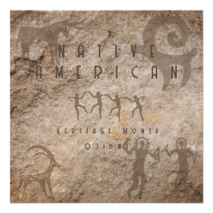 Customisable Petroglyph Heritage Month Poster