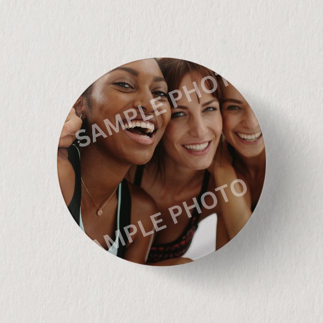 Customisable Photo  3 Cm Round Badge (Front)