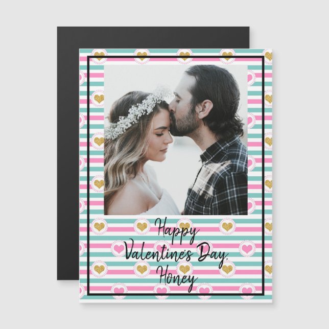 Customisable Photo and Text Valentine's Day Card (Front/Back)