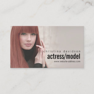 Customisable Photo Card for Actors, Models