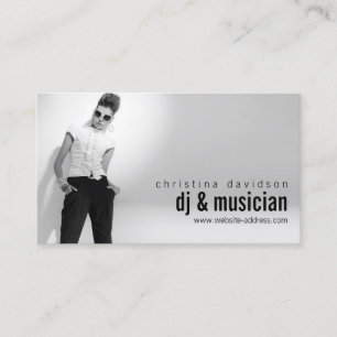 Customisable Photo Card for DJs, Bands, Musicians